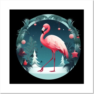 Flamingo Flock Sunset, Love Flamingos Posters and Art